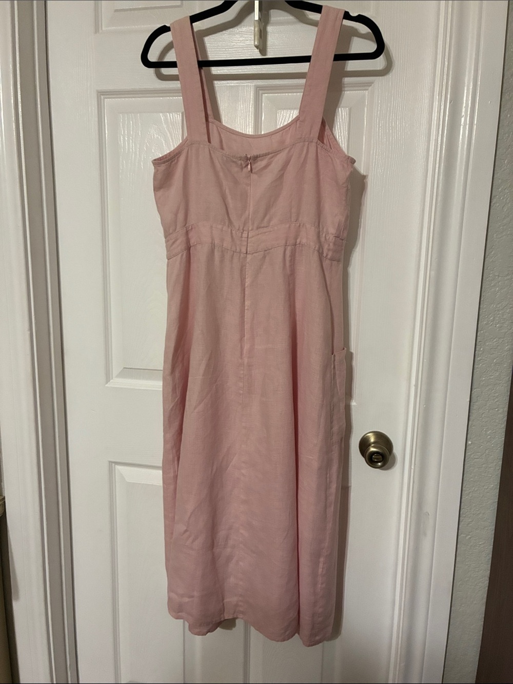 Vince Camuto Light Pink Button-Front Midi Dress - Picture 2 of 4